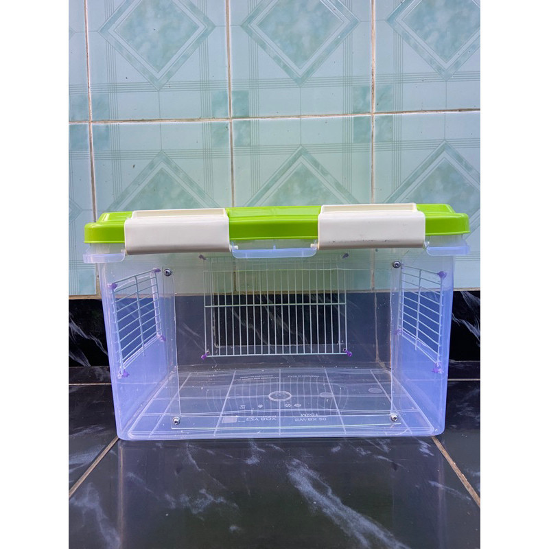 PROMO KANDANG KANDANG HAMSTER BESAR / TRAVEL CAGE MODEL AKRILIK 15 LITER BY HAMSTER TASIK