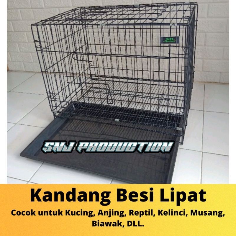 PROMO KANDANG Kandang Kucing Besi Lipat Kandang Kelinci Kandang Anjing Size L 60 x 40