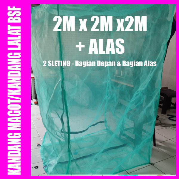 PROMO KANDANG Kandang Magot atau kandang lalat bsf untuk budidaya lalat bsf siap pakai ukuran 2x2x2