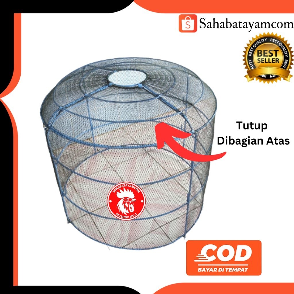 PROMO KANDANG DIAMETER 90 CM Kurungan Ayam Kandang Ayam Besi Lipat Songkok Ayam Bahan Besi
