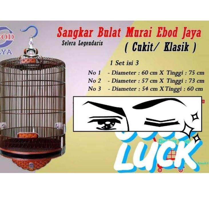 PROMO KANDANG Hot Arrival Sangkar Murai Kandang Murai EBOD JAYA Original 100% Ready no 1 2 3 4 EBOD