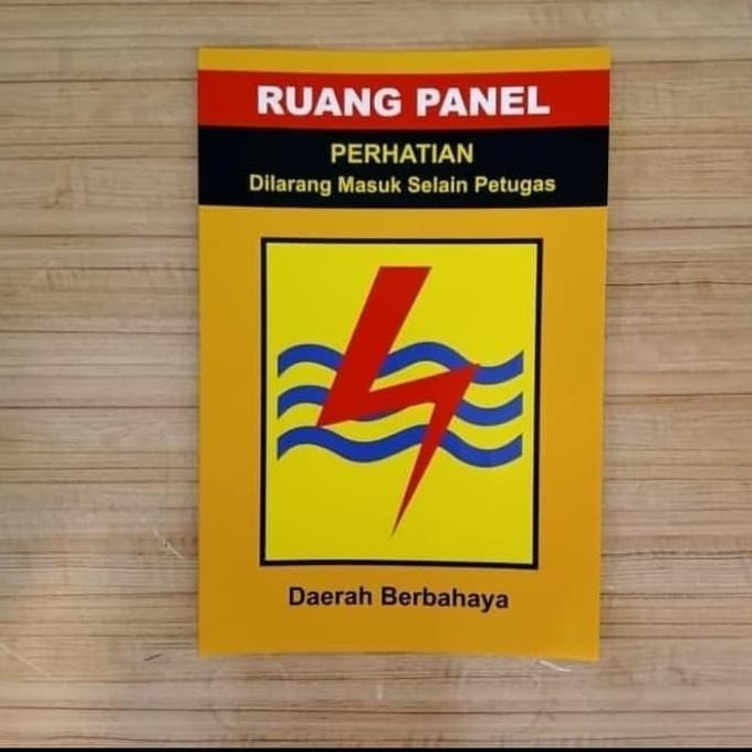 

SIGN STICKER TEGANGAN TINGGI RUANG PANEL UKURAN 20X30CM