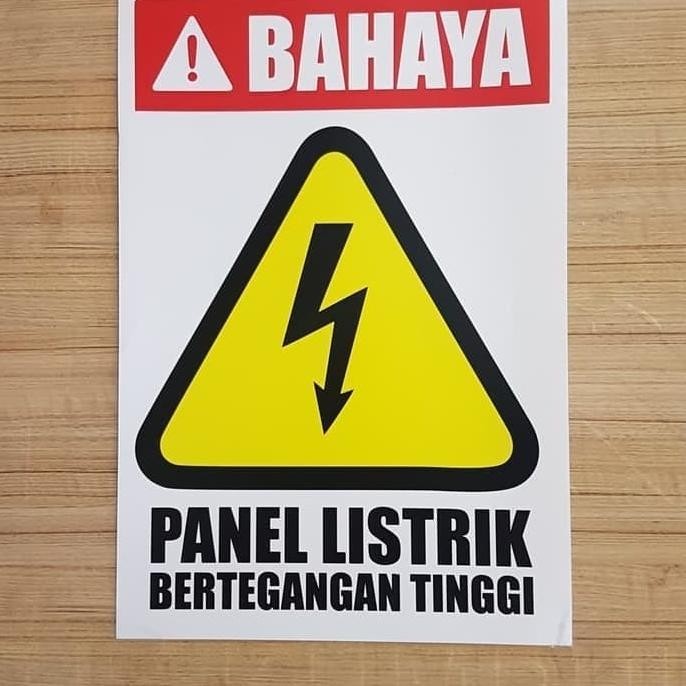 

SIGN STICKER K3 RAMBU SAFETY DANGER PANEL BERTEGANGAN TINGGI 20X30CM