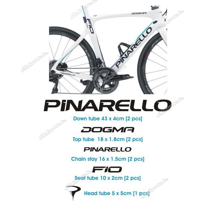 Terbaik cutting sticker PINARELLO DOGMA F10 stiker sepeda ,.