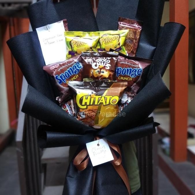 

Terjangkau Buket/bucket snack wisuda sidang sempro CHERRIE'S BOUQUET
