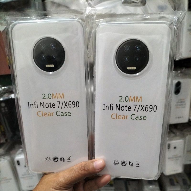 Soft Case Original INFINIX Note 7/X690 Casing Transparan Pelindung Camera