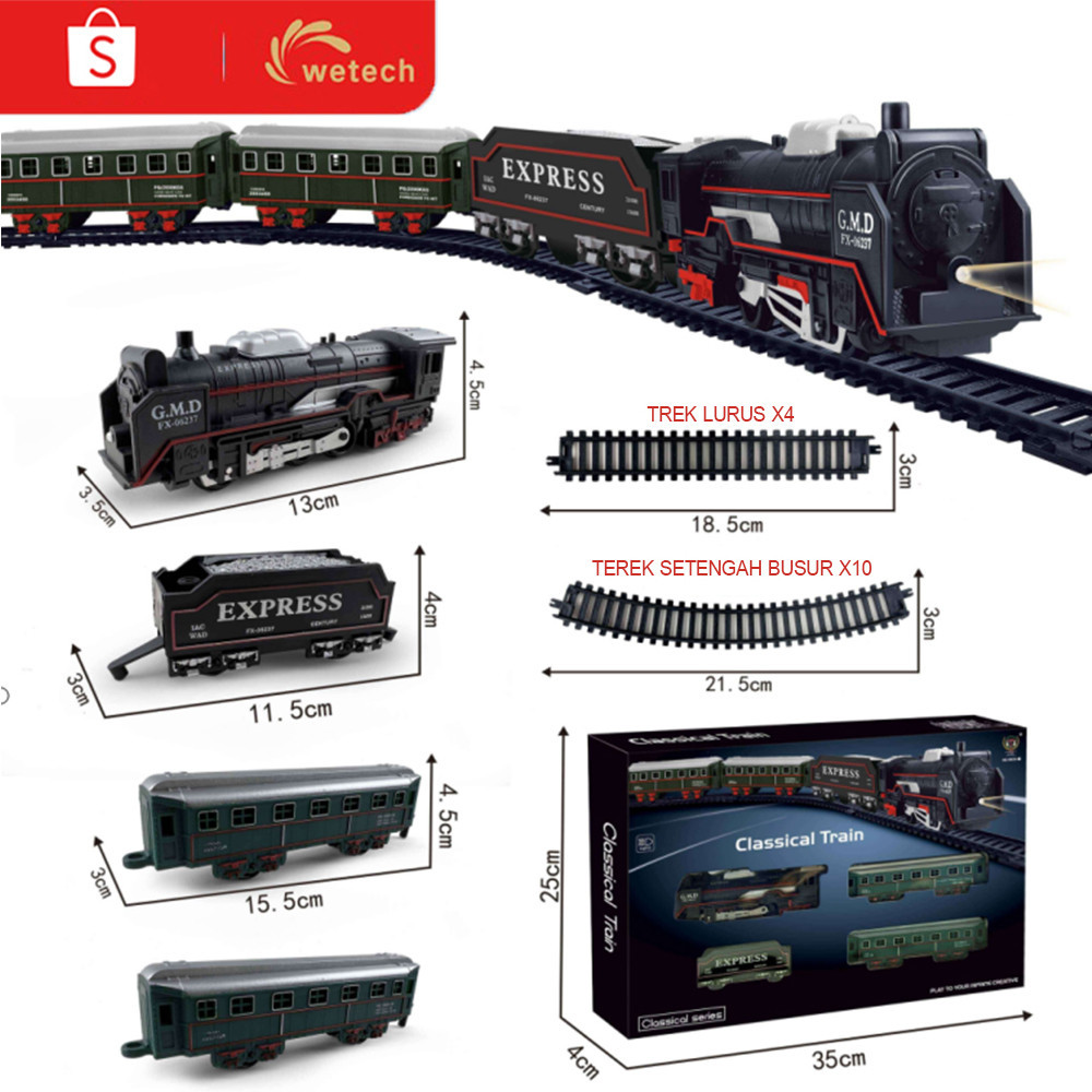 Diskon Wetech Mainan Anak Kereta Api Rail King Kereta Api Rel Panjang Kereta Api Mainan Kereta Api