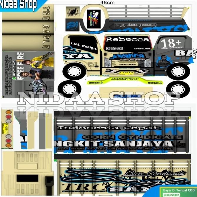 

Stiker pola truk oleng Jovanca [Dua lembar] tinggal pasang