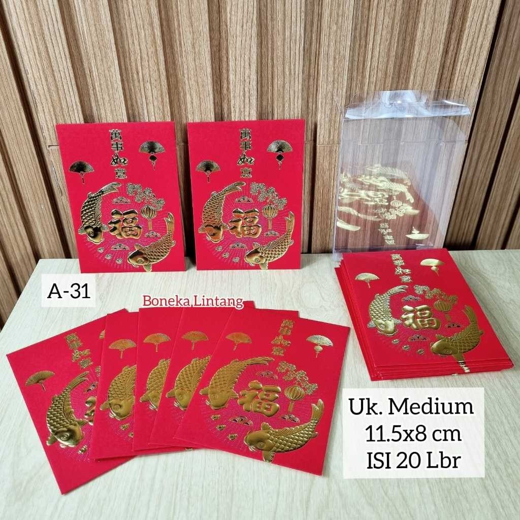 

D3Q ANGPAO IMLEK ISI 20 LEMBAR BOX MIKA - AMPAO IMLEK SHIO NAGA 2024 - ANGPAO MERAH IMLEK LZN