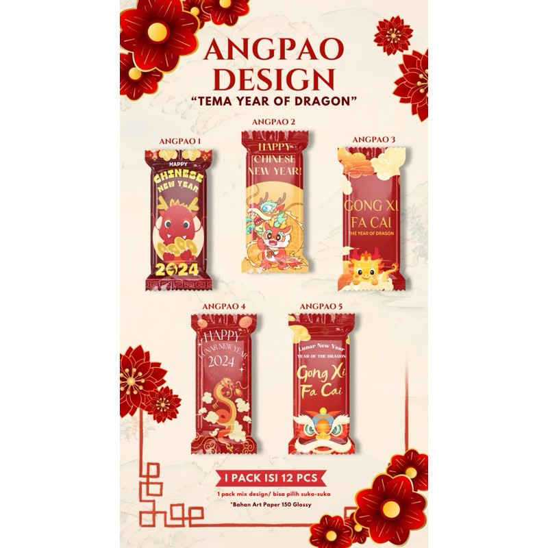 

U2Q (12PCS) ANGPAO IMLEK 2024 BENTUK PERMEN DJ8