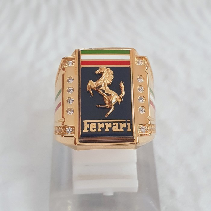 Cincin - Cincin Stampe Pria Ferrari Variasi Ad Mata Emas 70% 700 70 % Var1