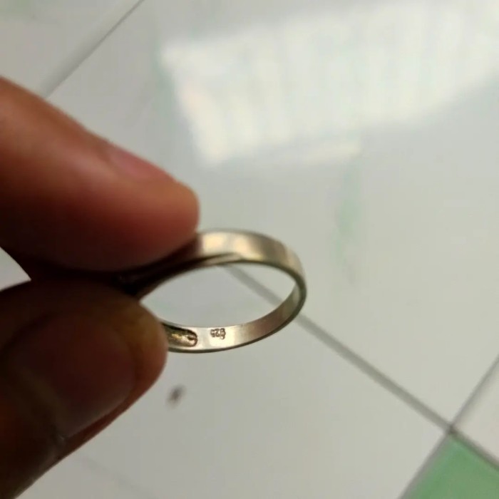 Cincin - Cincin Perak 925 Pria Permata
