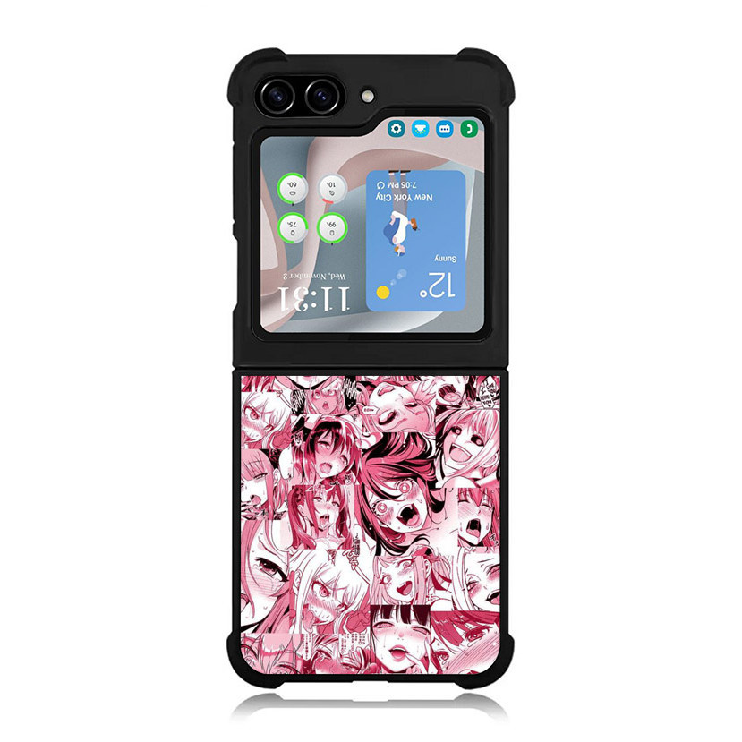 Casing Case Custom Samsung Z Flip 5 4 3 , Z Fold 5 4 3 5G Ahegao AE2301 Hardcase A4
