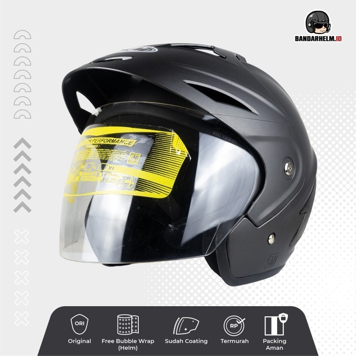 Helm - Helm Ukuran Besar 05 Gunmetal Doff Xl Xxl