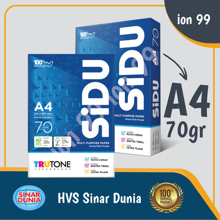 

SALE Kertas HVS 75gr Sinar Dunia ( SiDu ) Rim