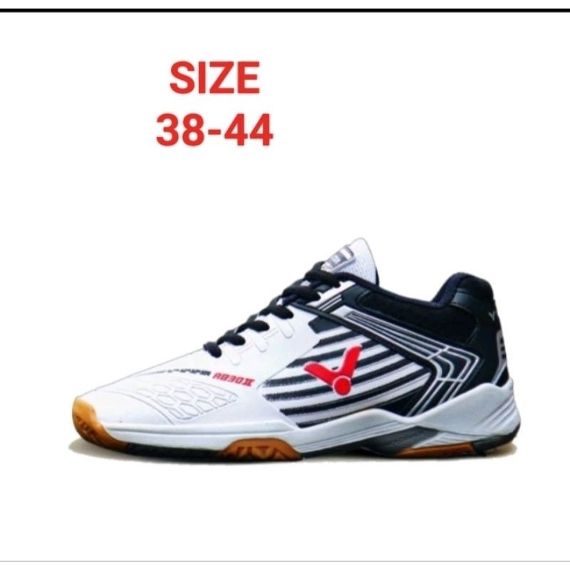 UKURAN 38-44 SEPATU OLAHRAGA GYM PUTIH SEPATU BADMINTON SEPATU VOLI PRIA WANITA TERLARIS