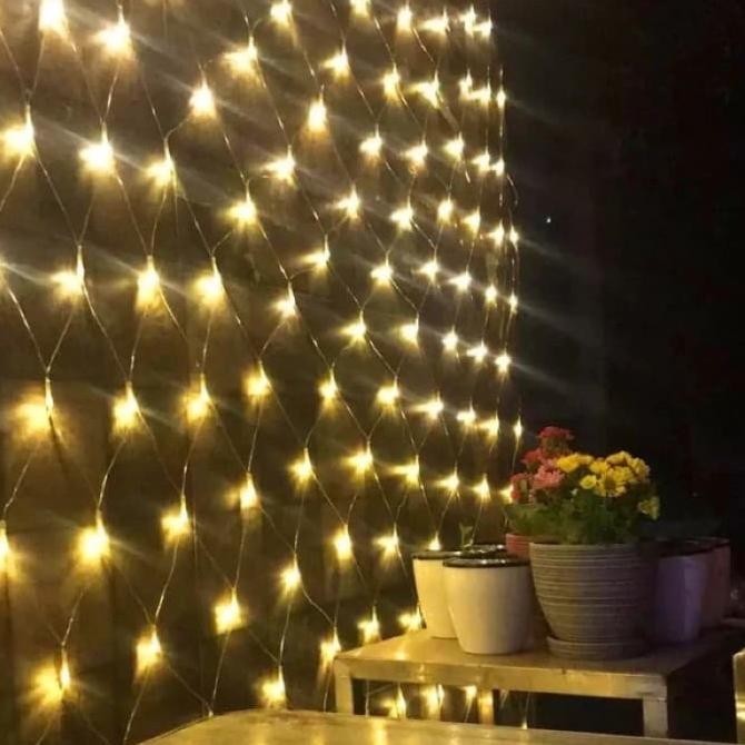 lampu natal lampu jaring 3 meter 3x3m lampu hias jaring lampu outdoor