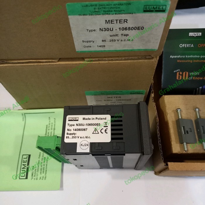 READY panel meter digital N30U-106500E0 programmable,85-253VAC/DC .Lumel