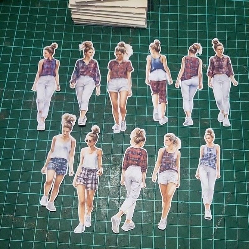 

11 pcs Sporty girl sticker by Artdoeswork