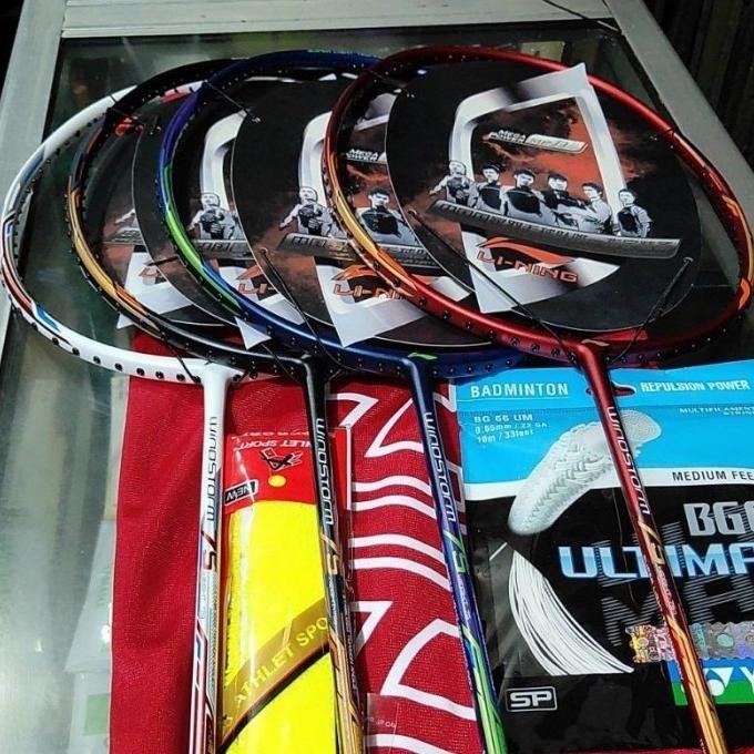 raket badminton lining windstorm 75 new