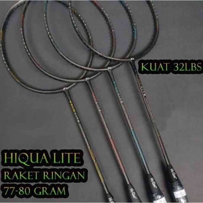 Raket Badminton HIQUA HI-QUA LITE GOLD/CHAMO/BLUE/RED LITE RINGAN 5U