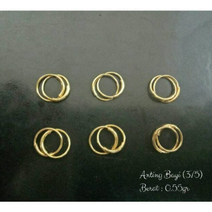 ANTING BAYI EMAS ASLI KADAR 375 / ANTING ANAK / ANTING2