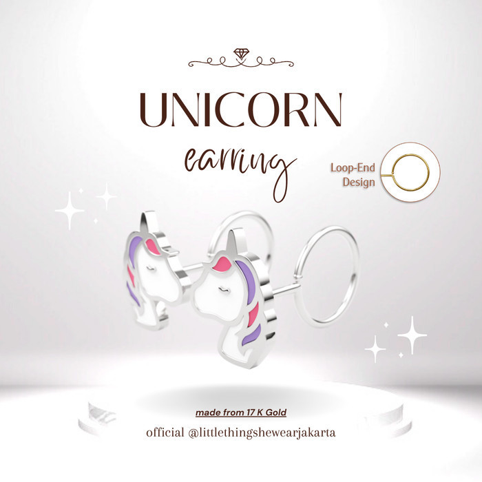 LITTLETHINGSHEWEAR RENEWING UNICORN SERIES LOOP END 0,66 GRAM