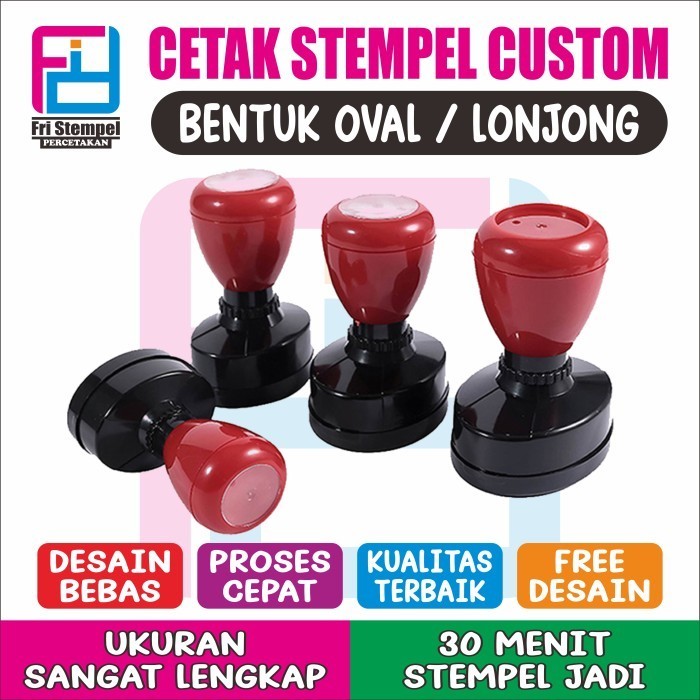 

TERMURAH Cetak stempel flash custom OVAL/LONJONG stempel otomatis