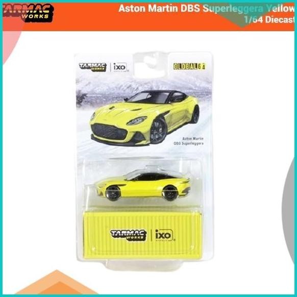 Tarmac Aston Martin DBS Superleggera Yellow 1/64 Diecast 717335 16novz