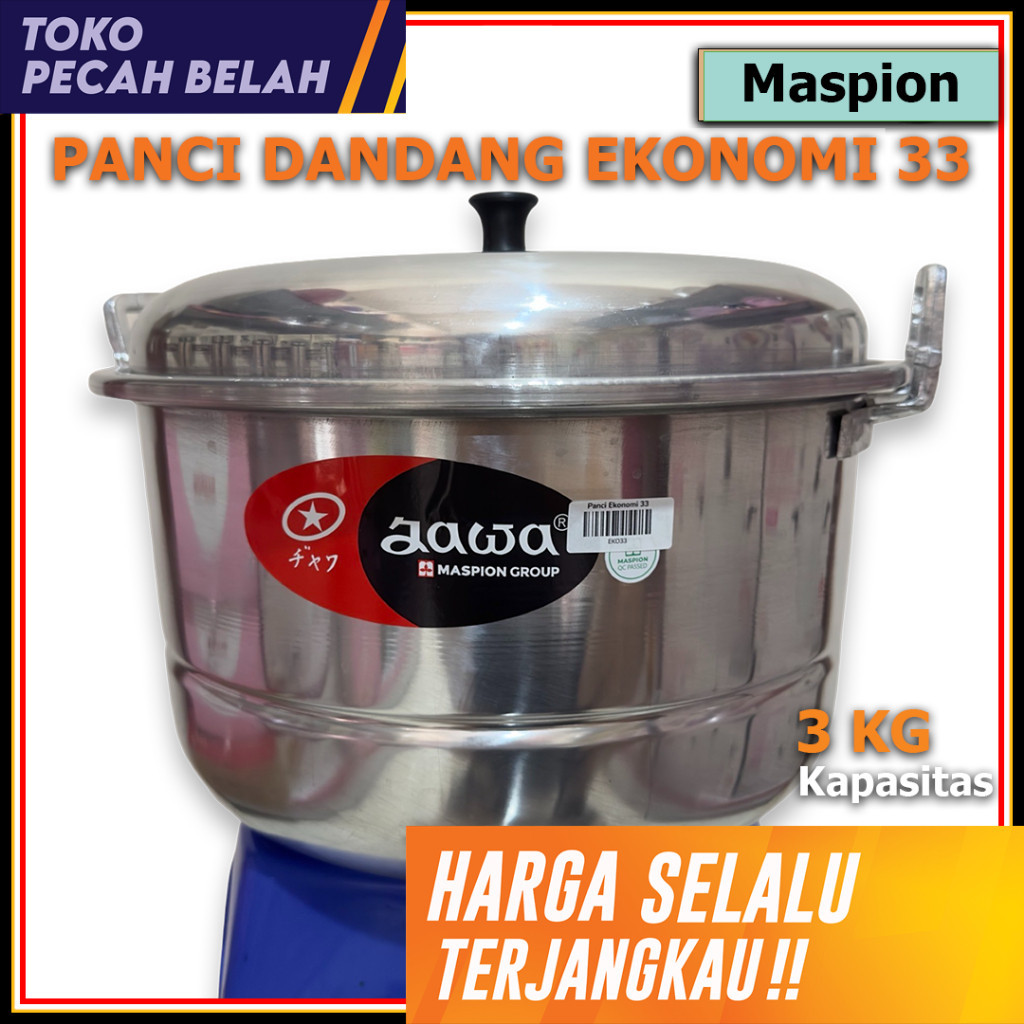 MASPION Panci Kukusan DANDANG EKONOMI Jawa 33 CM Aluminium