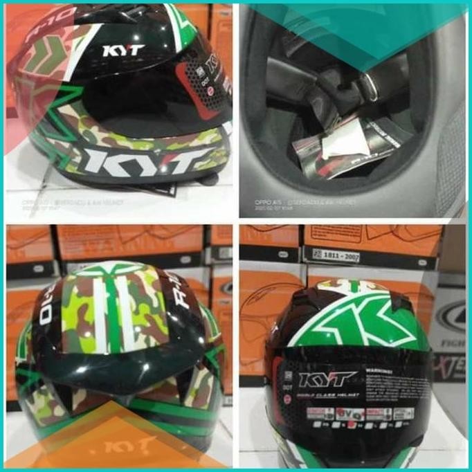 helm fullface kyt hijau army armi tentara loreng 16novz3 accessories