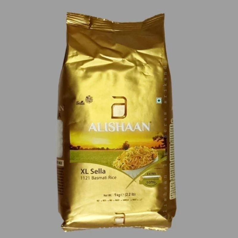 

beras basmati XL sella Extra Light Alishaan Basmati rice 1kg Beras India