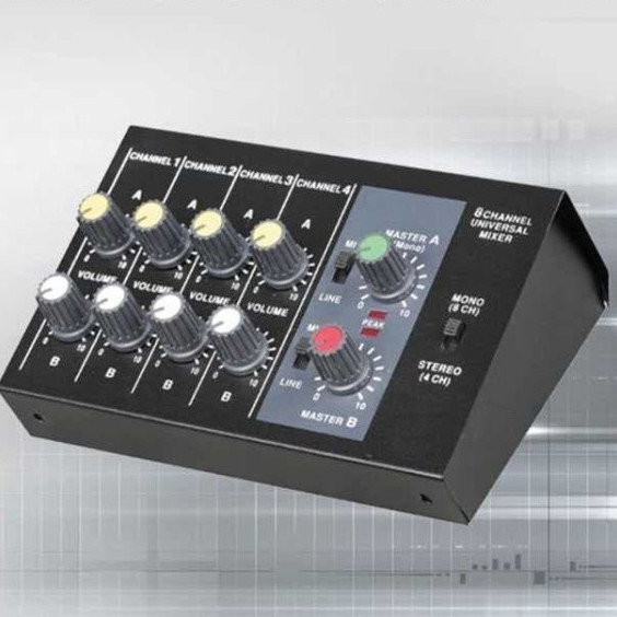 MIXER KARAOKE HOME THEATER AVR AMPLIFIER 8 CHANNEL INPUT MIC UNIVERSAL