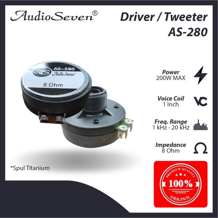 TWEETER / DRIVER AUDIOSEVEN MODEL AS - 270 LINE ARRAY ( BUKAN RCF )