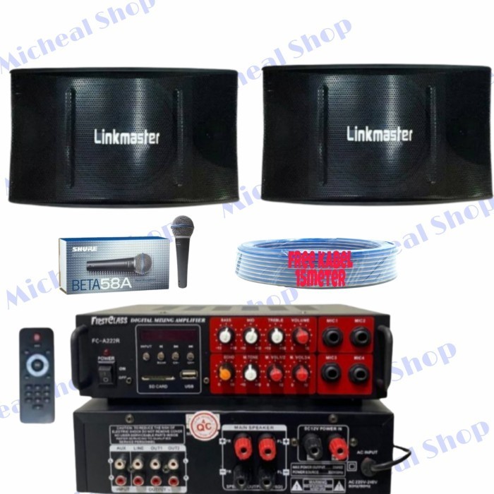 PAKET SOUND SISTEM KARAOKE SET DAN CAFE MURAH MERIAH SPEAKER 8IN