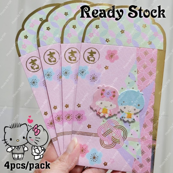 

Amplop Ampao Sanrio Original isi 4 Pink Little Twin Stars Bellvin Store