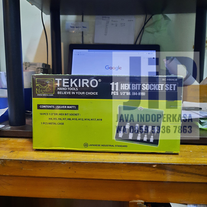Mata Kunci Shock L Set Tekiro Kunci Sok L 1/2" Dr