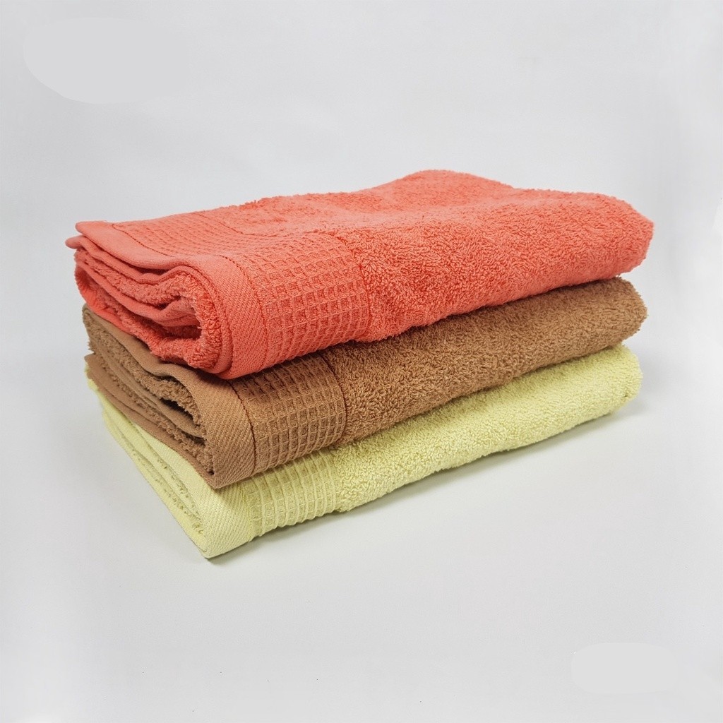 Handuk Dewasa Motif KOTAK KECIL Ukuran 70x140 - Multicolor