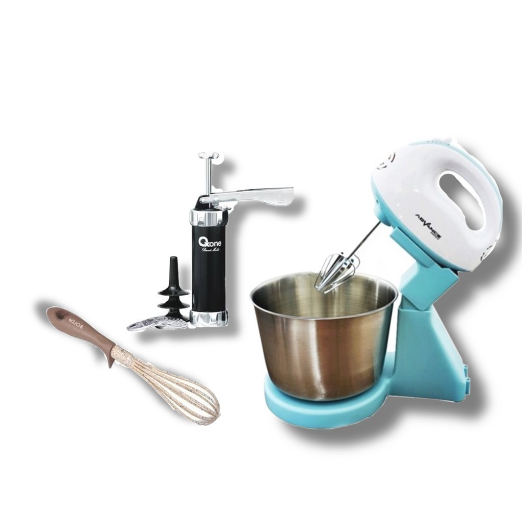 Hampers Set Peralatan Kue ( Advance Hand Mixer, Oxone Biscuit Maker, Bolde Whisk)