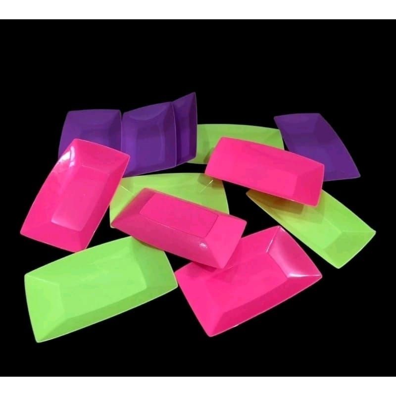 PIRING PLASTIK SEGI PANJANG / PIRING PANJANG VEGIE WARNA