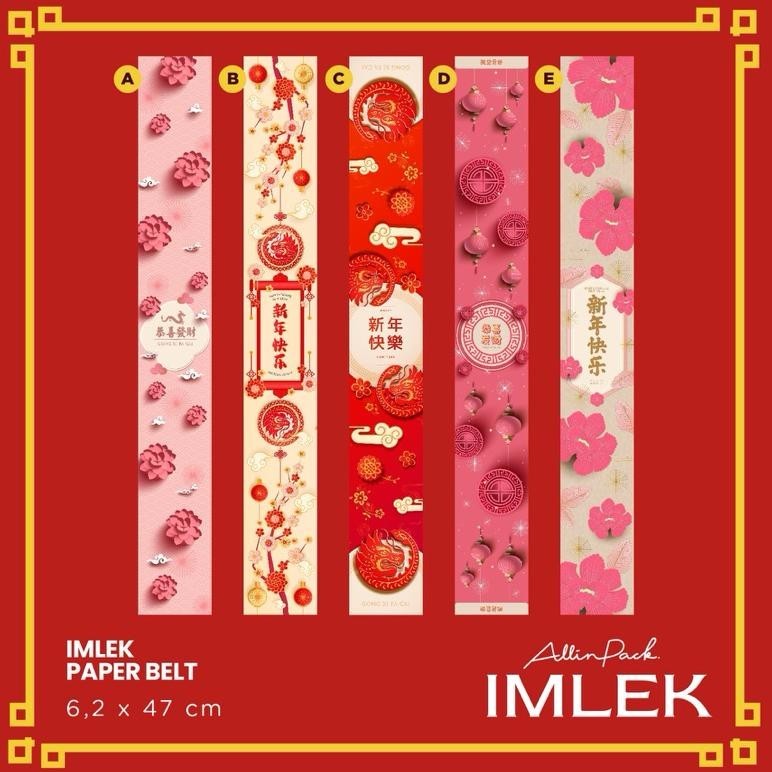 

Promo Kilat" isi 15pcs Paper Belt Imlek PANJANG Glossy 2024 / Paper sleeve CNY 2024 / sabuk imlek / sincia ||