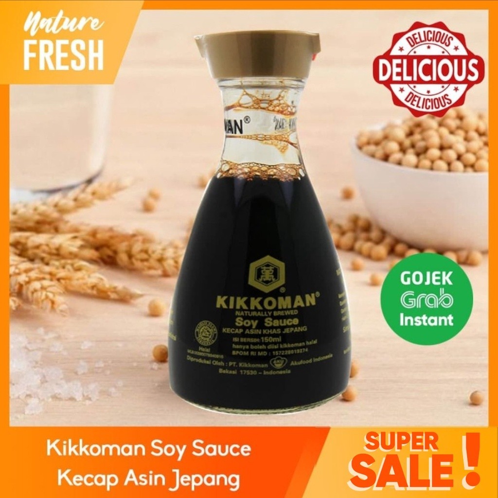 

Kikkoman Soy Sauce Kecap Asin Jepang Sushi Salmon Tuna Sashi - All Purpose Shoyu Soy Sauce Kikko