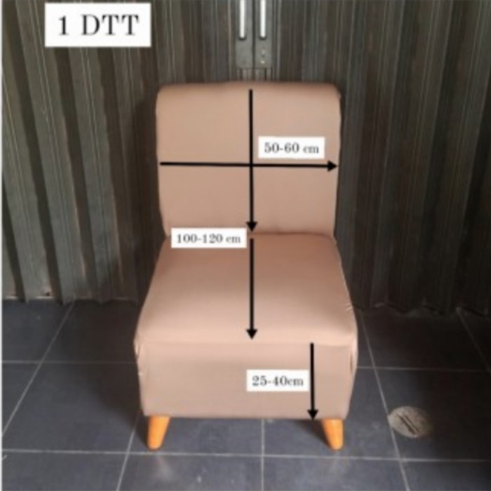 Sarung Kursi Sofa Cover Sofa 1 2 3 Dudukan Tanpa Tangan El Jadul