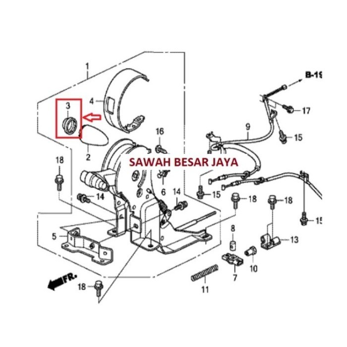 Ready Cap Ring Knob Knop Hand Rem Tangan Honda Crv Cr-V Re Gen 3 .