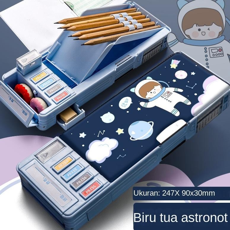 

Bisa Cod Kotak Pensil Tombol Multifungsi Isi Gunting Selotip Motif Unicorn Dinosaurus Astronot Untuk Anak Sd Tk Kotak Pensil Pola Kartun 2 Lapis Cod