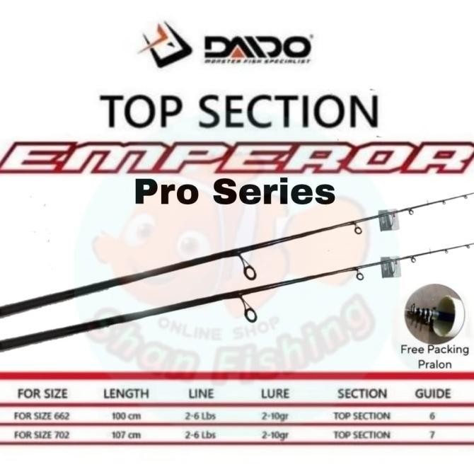 Ujung joran / Top Section Daido Emperor Pro Series (Original Part)