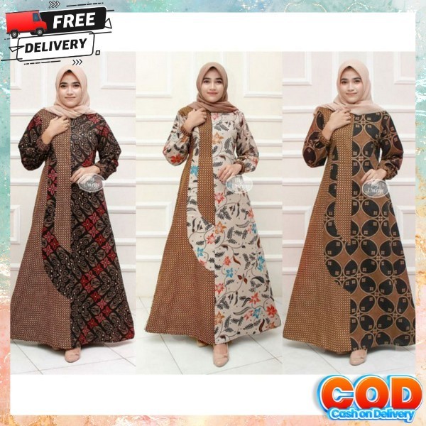 Baju Wanita Hari Raya Idul Fitri Size S M L Xl Dress Juba Ibuibu Majelis Gami Simpel Elegant Driss M