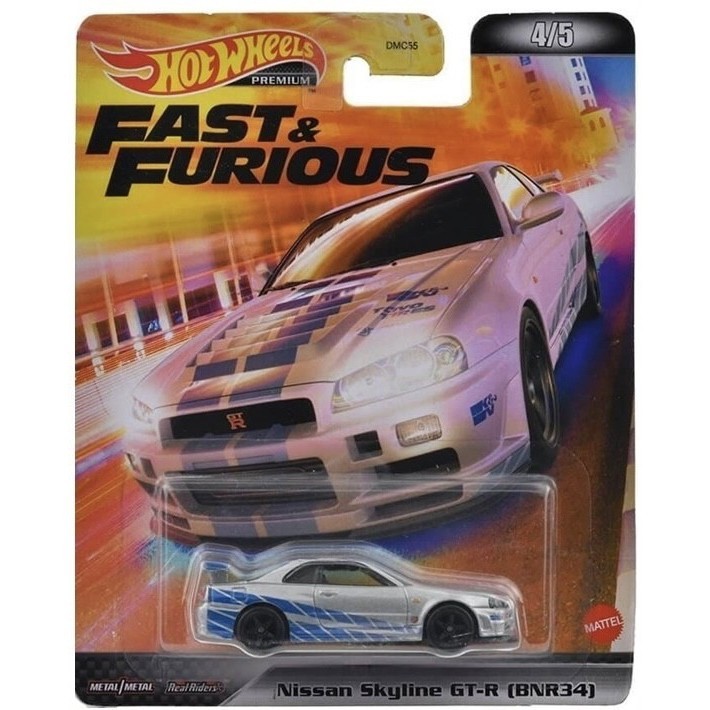 Hot Wheels Premium Fast and Furious Nissan Skyline GTR R34