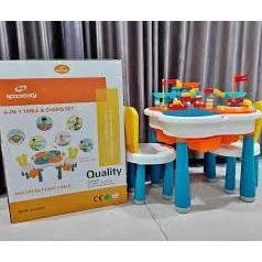 [MAINAN] SPACEBABY MEJA MAINAN ANAK MULTIFUNCTIONAL TABLE LEGO SB 988 TERLARIS