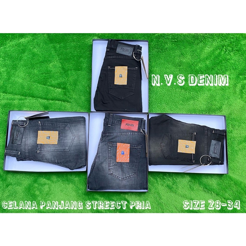 NEW LAUNCHING TERMURAH CELANA JEANS Celana jeans pria panjang streect fendi//celana panjang pria